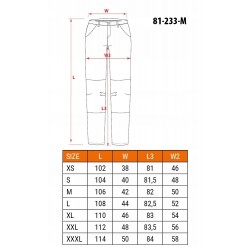 NEO SPODNIE ROBOCZE DŁUGIE JEANS DENIM CZARNE L 5 KIESZENI 81-233-L