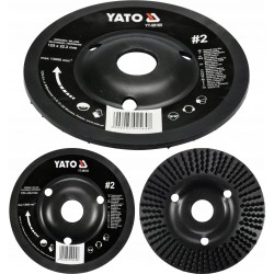 YATO YT-59165 TARNIK SKOŚNY DO DREWNA 125MM NR2 FREZOWANIE SZLIFOWANIE