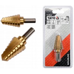 YT-44743 YATO WIERTŁO STOPNIOWE HSS SZYBKOTNĄCE STOŻKOWE TYTAN 14-26 mm