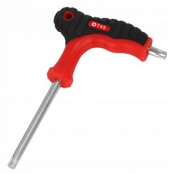 ZESTAW KLUCZE ŚRUBOKRĘTY WKRĘTAKI KĄTOWE TORX 10 SZTUK + METALOWY STOJAK