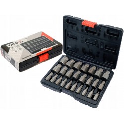 YATO ZESTAW 25 WYKRĘTAKÓW DO USZKODZONYCH ŚRUB HEX TORX SPLINE YT-06034