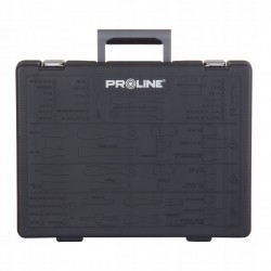 PROLINE ZESTAW 217el KLUCZE NASADOWE i PŁASKIE 1/4" 3/8" 1/2" WALIZKA 58217