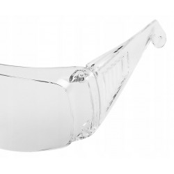 NEO OKULARY OCHRONNE ROBOCZE BIAŁE GOGLE BHP KLASA F OCHRONA UV 97-508