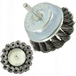 GEKO SZCZOTKA PLECIONA DRUCIANA CZOŁOWA 75mm NA WIERTARKĘ TRZPIEŃ M6 G00625