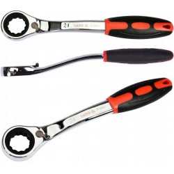 YATO KLUCZ OCZKOWY 24MM Z GRZECHOTKĄ GRZECHOTKA ODGIĘTY CrV 72ZĘBY YT-02385