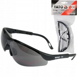 YATO OKULARY OCHRONNE PRZYCIEMNIANE ROBOCZE BHP OCHRONA OCZU SZARE YT-7366
