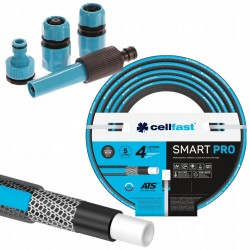 CELLFAST WĄŻ OGRODOWY NIE SKRĘCAJĄCY SIĘ SMART 4-WARSTWY 3/4" 20m +ZRASZACZ