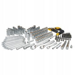 DeWALT ZESTAW NARZĘDZI KLUCZY NASADOWE 1/4 1/2 3/8 205el WALIZKA DWMT81534