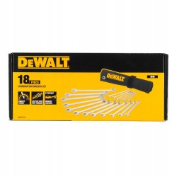 DeWALT ZESTAW KLUCZE PŁASKO-OCZKOWE 6-24 MM 18el DWMT19237-1 KOMPLET