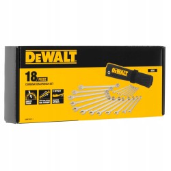 DeWALT ZESTAW KLUCZE PŁASKO-OCZKOWE 6-24 MM 18el DWMT19237-1 KOMPLET