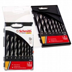 KOMPLET WIERTEŁ DO DREWNA 3-10MM SCHMITH NIEMIECKI