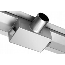 ODPŁYW LINIOWY 90 cm NAPO STAL NISKI SYFON 52 mm
