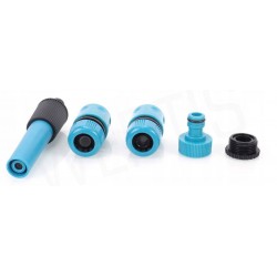 WÓZEK + WĄŻ OGRODOWY 4-WARSTWOWY 3/4'' 20M + ZESTAW KOŃCÓWEK PRODUKT POLSKI