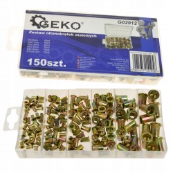 GEKO ZESTAW NITONAKRĘTEK STALOWYCH M3-M10 NITONAKRĘTKI + PUDEŁKO G02912