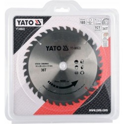 YATO TARCZA WIDIOWA DO DREWNA 185X36TX20MM DLA YT-82151;79257| YT-60622
