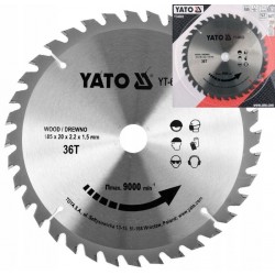 YATO TARCZA WIDIOWA DO DREWNA 185X36TX20MM DLA YT-82151;79257| YT-60622