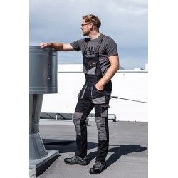 NEO SPODNIE OGRODNICZKI ROBOCZE HD SLIM NA SZELKACH OXFORD 81-248 S/48