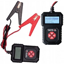 YATO ELEKTRONICZNY CYFROWY LCD TESTER AKUMULATORÓW SAMOCHODOWYCH 12V 2000A