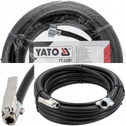 YATO WĄŻ PNEUMATYCZNY 6X10MM 12M 10BAR POMPOWANIA KÓŁ ZE ZŁĄCZKAMI YT-24281