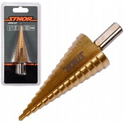 STHOR WIERTŁO STOPNIOWE CHOINKOWE 15-STOPNIOWE HSS DO METALU 4-32MM 22612