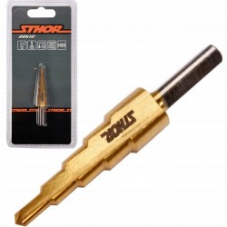 STHOR WIERTŁO STOPNIOWE CHOINKOWE 5-STOPNIOWE HSS DO METALU 4-12MM 22610
