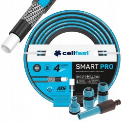 CELLFAST WĄŻ OGRODOWY NIE SKRĘCAJĄCY SIĘ SMART 4-WARSTWY 3/4" 20m +ZRASZACZ