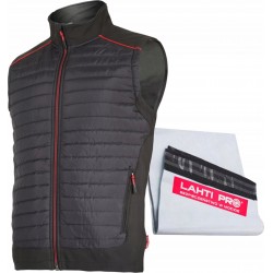LAHTI PRO BEZRĘKAWNIK OCIEPLANY ROBOCZY CZARNY KAMIZELKA BHP L41310 R. XL