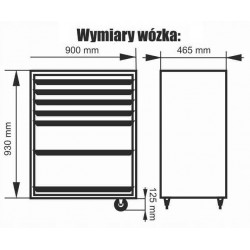 CORONA C1313 WÓZEK WARSZTATOWY 7SZ WYPOSAŻENIE 268