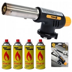 VOREL PALNIK GAZOWY LUTOWNICA GAZOWA PIEZO GAZ KARTUSZ +4 GAZY 73412 +4xGAZ