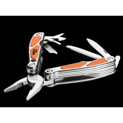 NEO MULTITOOL SCYZORYK NÓŻ SKŁADANY TURYSTYCZNY LATARKA LED 10 FUNKCJI MINI