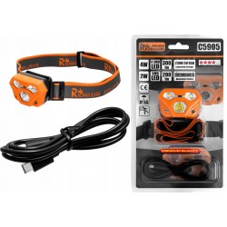 RICHMANN LATARKA CZOŁOWA CREE LED 4W+2LED CZUJNIK