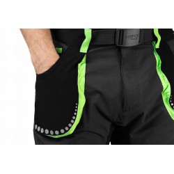 NEO SPODNIE ROBOCZE PREMIUM 4 WAY STRETCH ODBLASKI WZMACNIANE 81-290 XL/54