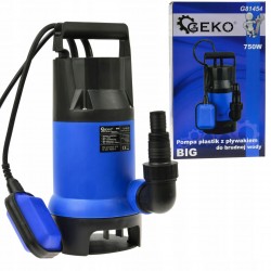 GEKO POMPA DO WODY BRUDNEJ CZYSTEJ PŁYWAK ZANURZENIOWA 750W G81454