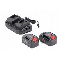 KOSIARKA AKUMULATOROWA 2x20V 4Ah ZESTAW 38cm KOSZ 45L INDUKCYJNA AM3822S