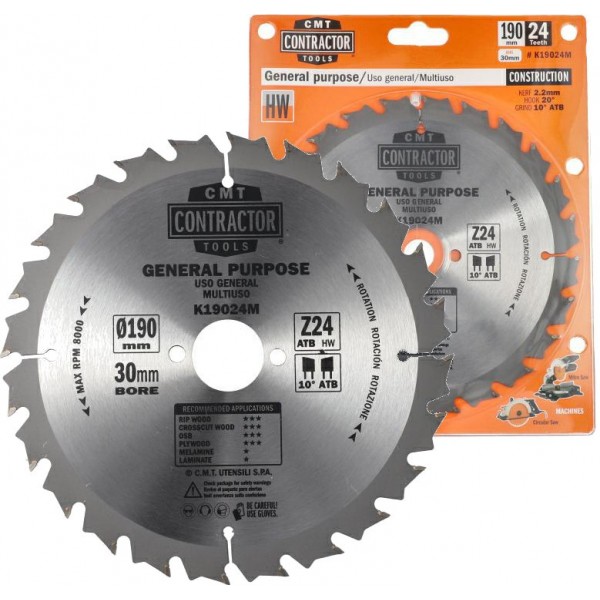 CMT PIŁA TACZOWA CIĘCIE POPRZECZNE 190x30mm DREWNA I PŁYT WIÓROWYCH K19024M CMT PIŁA TACZOWA CIĘCIE POPRZECZNE 190x30mm DREWNA I PŁYT WIÓROWYCH K19024M