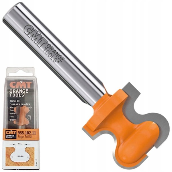 CMT FREZ KSZTAŁTOWY DO UCHWYTÓW MEBLOWYCH DREWNIANYCH 8mm HM 955.103.11