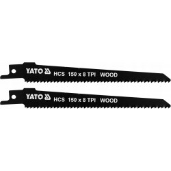 YATO BRZESZCZOTY DO PIŁ SZABLASTYCH DO DREWNA HCS 150MM 8TPI 2SZT YT-33923