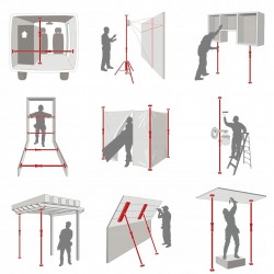 CMT PIHER MULTIPODPORA TELESKOPOWA 155-290cm 300KG PODNOŚNIK DO PŁYT P30012