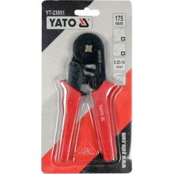 YATO SZCZYPCE DO ZACISKANIA KONEKTORÓW TULEJOWYCH 175mm 0,25-10mm YT-23051