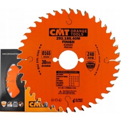 CMT PIŁA PILARKA TARCZOWA DO CIĘCIA DREWNA LAMINATÓW 165X30MM 292.165.40M