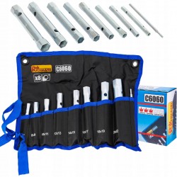 RICHMANN ZESTAW DWUSTRONNE KLUCZE RURKOWE 6-22MM 8 ELEMENTÓW PŁACHTA C6060