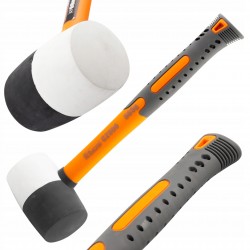 RICHMANN MŁOTEK GUMOWY 115 TRZONEK FIBERGLASS BIAŁO-CZARNY C2612