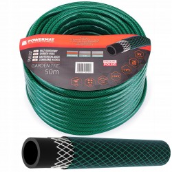 WĄŻ OGRODOWY 3-WARSTWOWY 20BAR 1/2" 50M DO PODLEWANIA PCV PRODUKT POLSKI