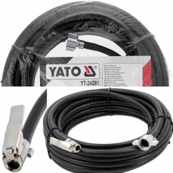 YATO WĄŻ PNEUMATYCZNY 6X10MM 12M 10BAR POMPOWANIA KÓŁ ZE ZŁĄCZKAMI YT-24281