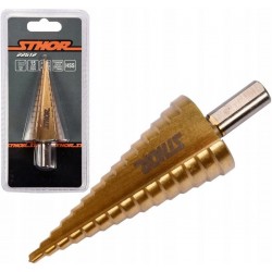 STHOR WIERTŁO STOPNIOWE CHOINKOWE 15-STOPNIOWE HSS DO METALU 4-32MM 22612