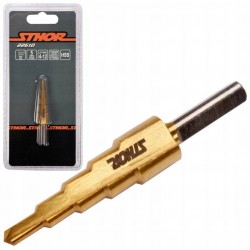 STHOR WIERTŁO STOPNIOWE CHOINKOWE 5-STOPNIOWE HSS DO METALU 4-12MM 22610