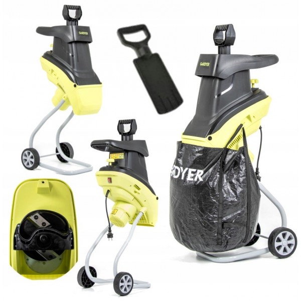 ROZDRABNIACZ ELEKTRYCZNY RĘBAK DO GAŁĘZI TURBO XXL PREMIUM 45mm KOSZ ROZDRABNIACZ ELEKTRYCZNY RĘBAK DO GAŁĘZI TURBO XXL PREMIUM 45mm KOSZ