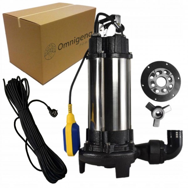 OMNIGENA WQ 1500 FURIA ECO POMPA ZATAPIALNA ROZDRABNIACZ 1500W PŁYWAK 6m K