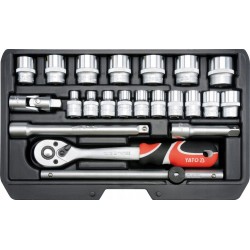 ZESTAW NARZĘDZIOWY 3/8'' 22cz YATO YT-38561 KLUCZE