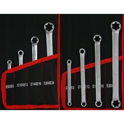 KLUCZE PŁASKO OCZKOWE 6-32 TORX ZESTAW KLUCZY 47sz
